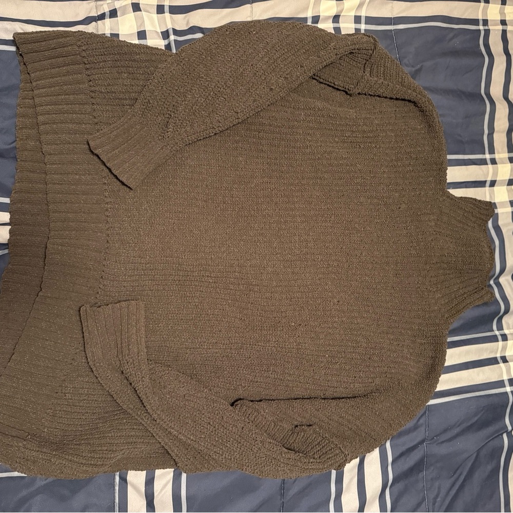 Aerie Taupe Knit Pullover